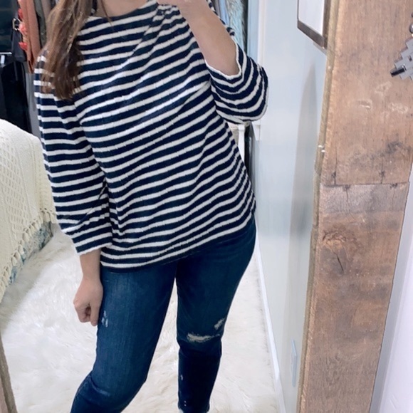 Talbots striped top size large - Picture 1 of 5